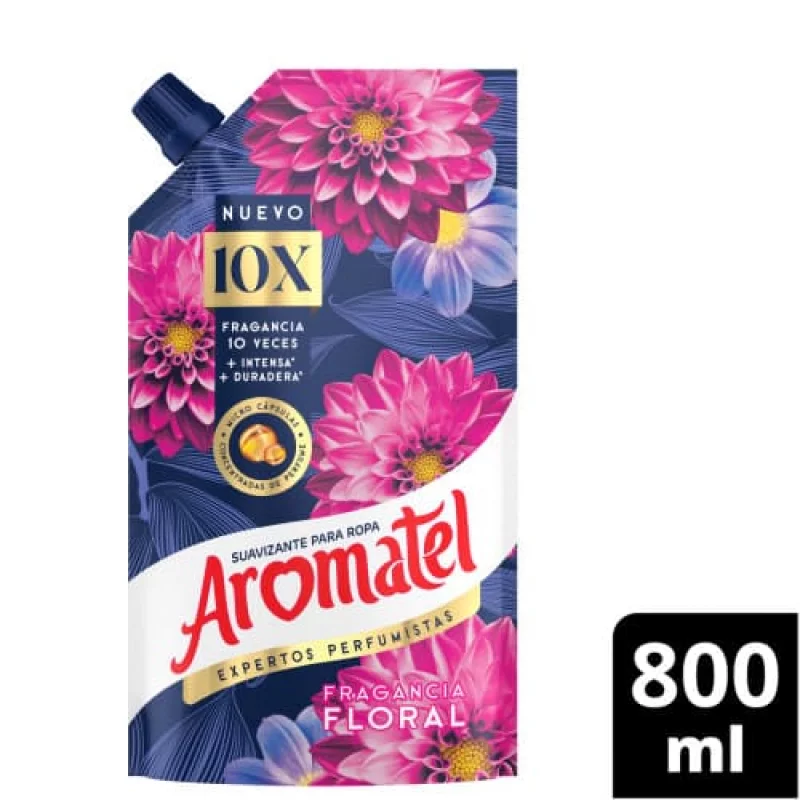 Suavizante Aromatel 10X Floral Doypack x 800 ml