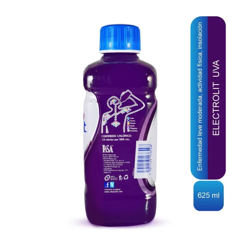 Suero Electrolit Uva x 625 ml