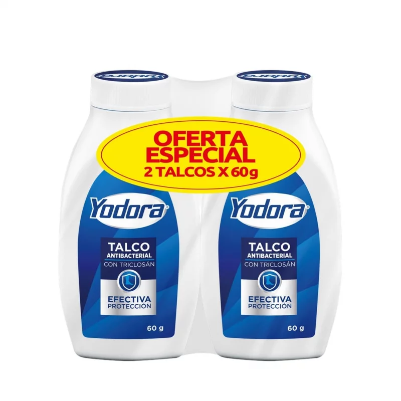 Talco Yodora 2 und Por 60 g Precio Especial x 120 g