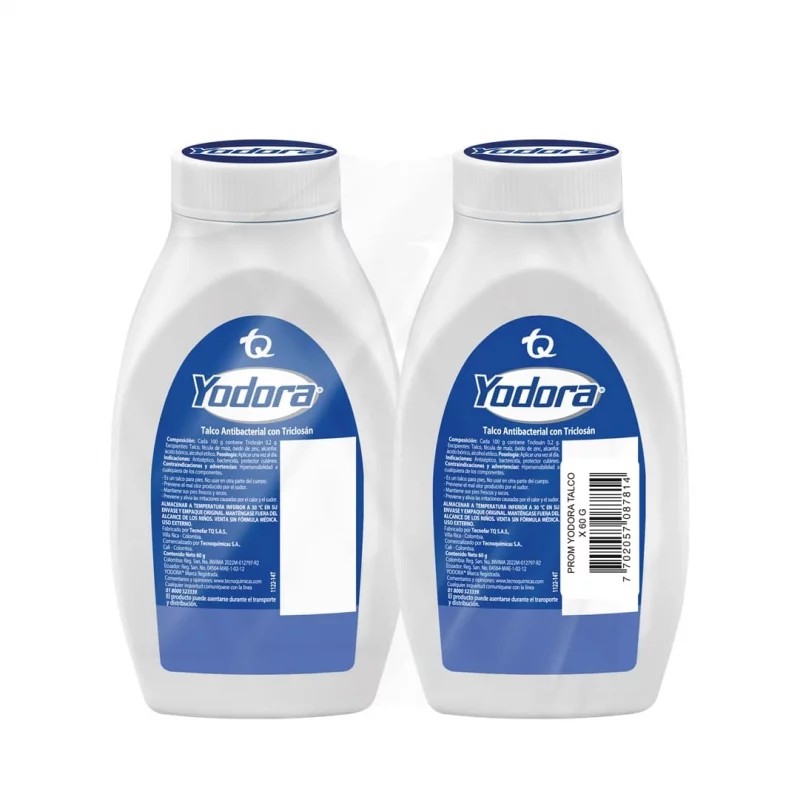 Talco Yodora 2 und Por 60 g Precio Especial x 120 g