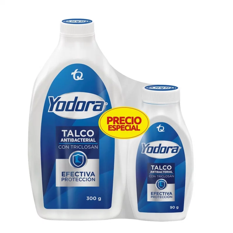 Talco Yodora 300 g + 90 g Precio Especial 390 g