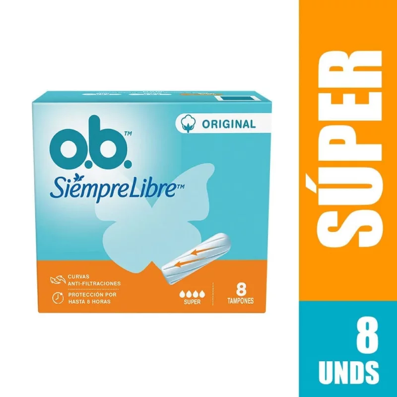 Tampones O.B Original Siempre Libre Super x 8 und