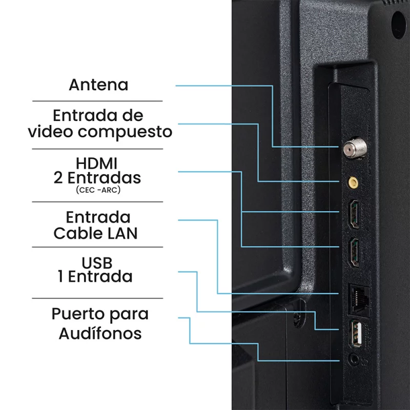Televisor Challenger 32 Pulgadas LED HD Google Tv 32TG81