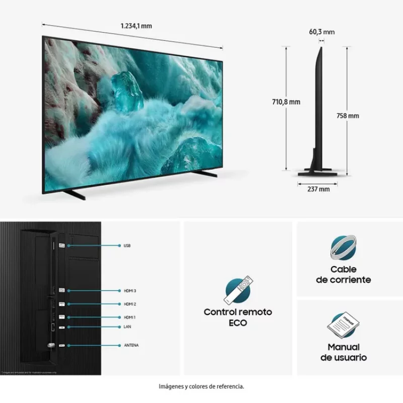 Televisor Samsung 55 Pulgadas 4K UHD Qled Smart TV IA QN55Q7FAAKXZL