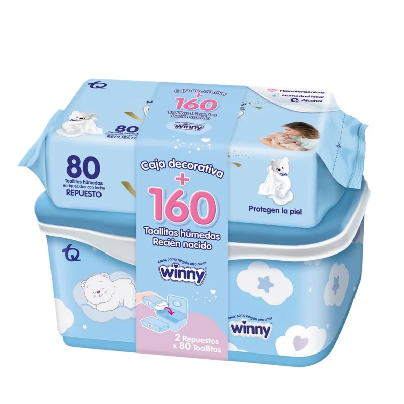 Toallitas Winny Caja Recién Nacido 160 und
