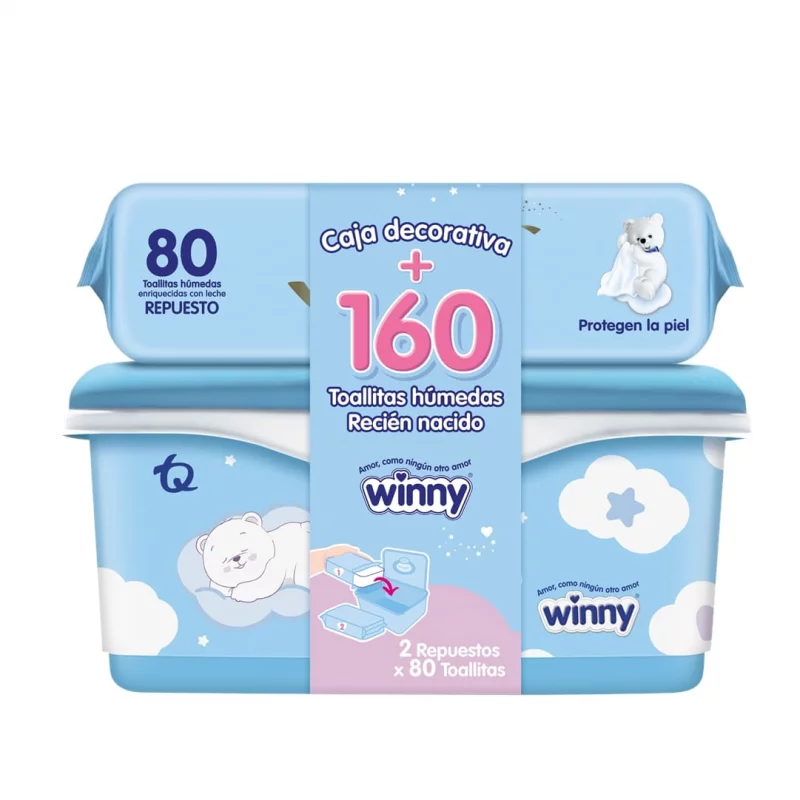 Toallitas Winny Caja Recién Nacido 160 und