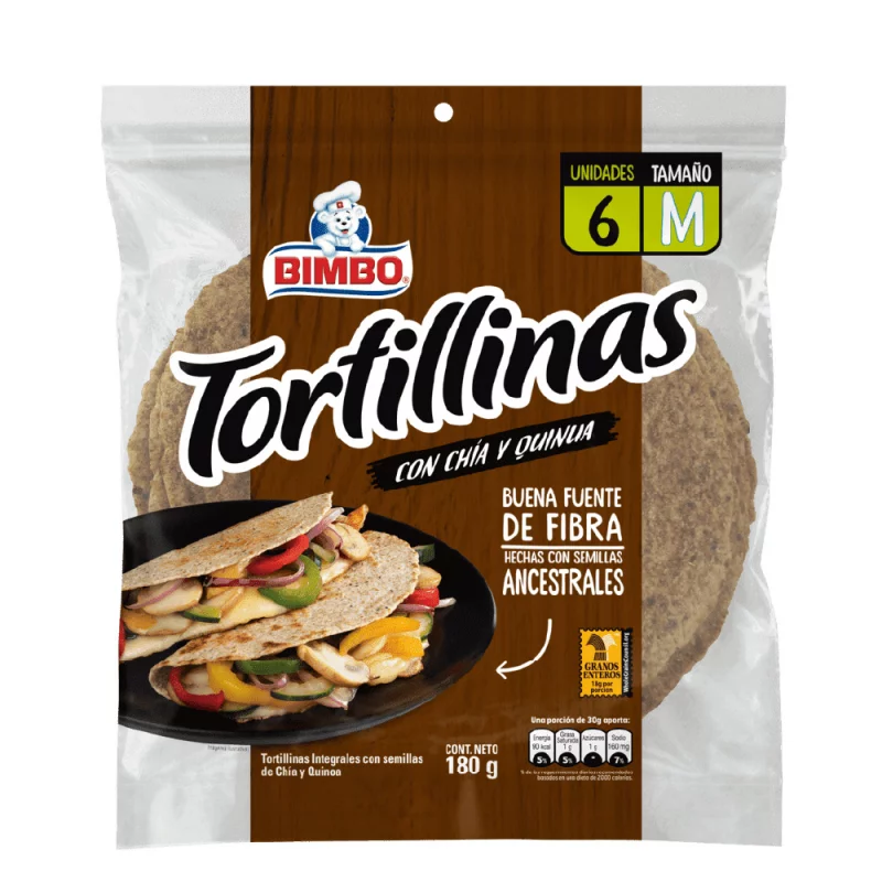 Tortillas Bimbo Chia Quinua X6 und 180 g
