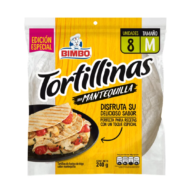 Tortillas Bimbo Mantequilla X8 und 240 g