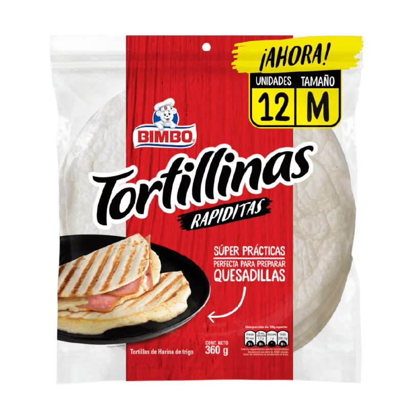 Tortillinas Rapiditas Bimbo X12 und 360 g
