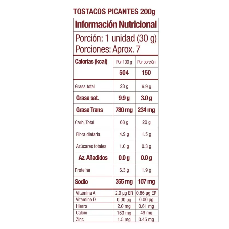 Tostacos Ramo Picante 200 g