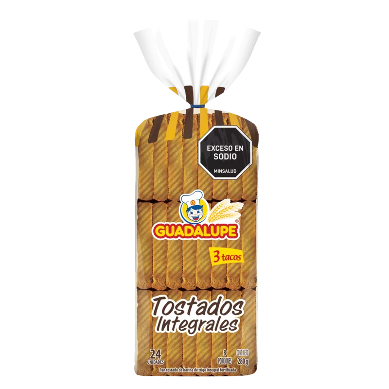Tostadas Guadalupe Integrales  X24 und 280 g