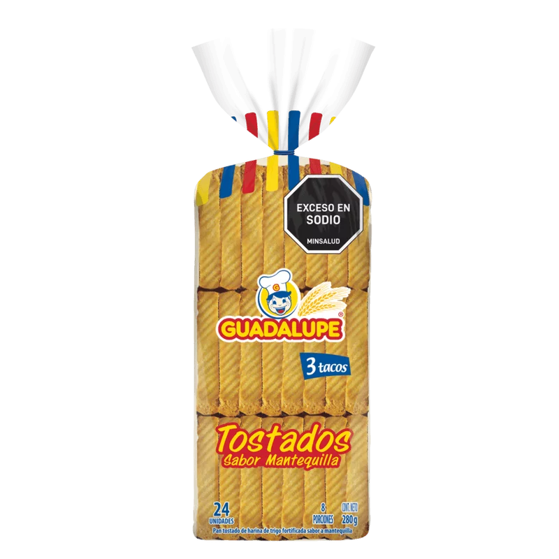 Tostadas Guadalupe Mantequilla X24 und  280 g