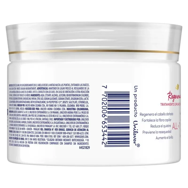 Tratamiento Dove Regeneracion x 300 g