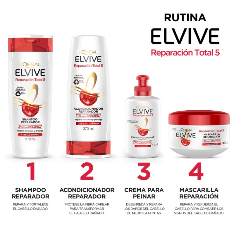 Tratamiento Elvive Reparación Total 5 - 300 g