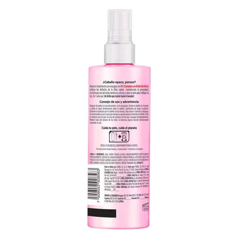 Tratamiento Elvive Ultra Gloss Glycolic x 200 ml