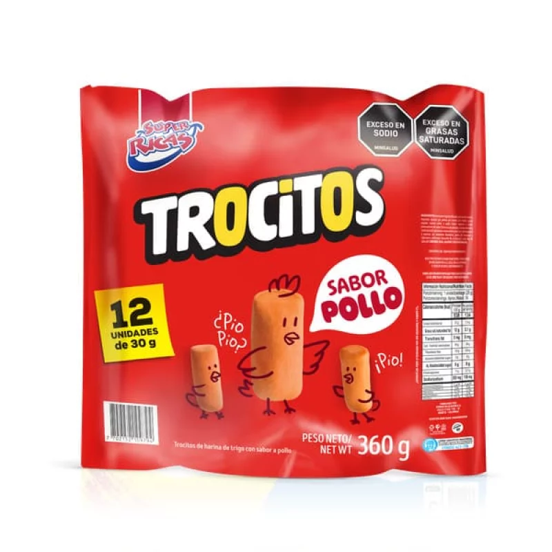 Trocitos Super Ricas *12 Pollo 360 g