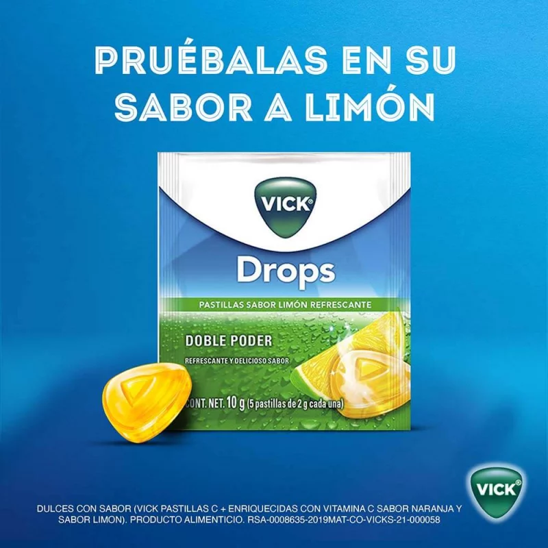 Vick Pastillas X 5 und Limón 10 g