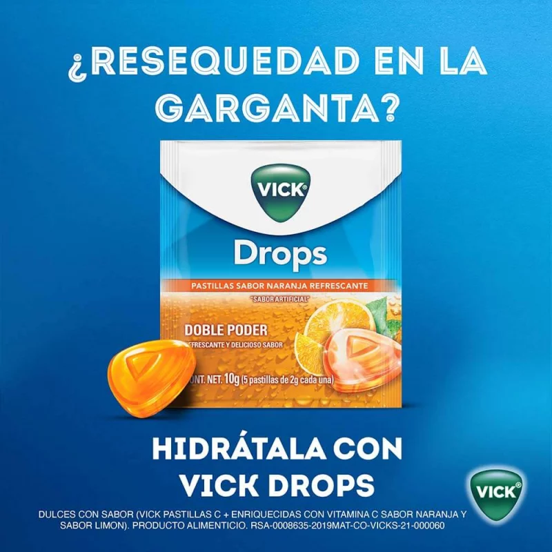 Vick Pastillas X 5 und Naranja 10 g