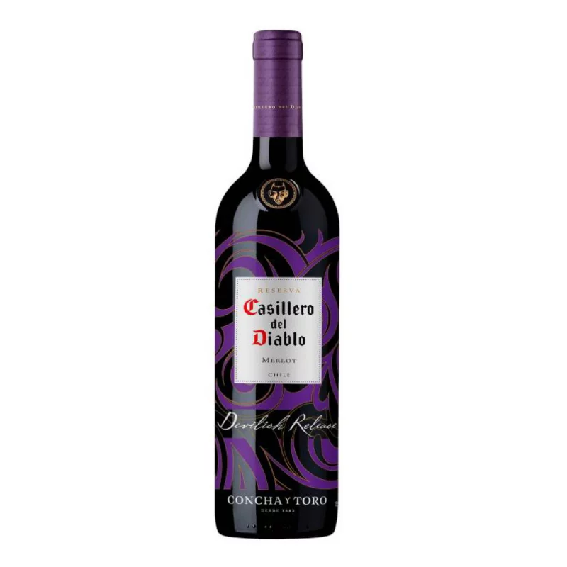 Vino Casillero Reserva Devilsh Merlot x 750 ml