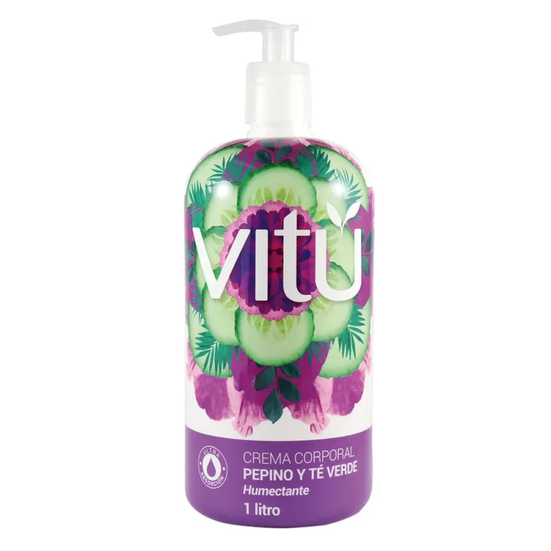 Vitu Crema Corporal x 1 L Pepino-Te Verde