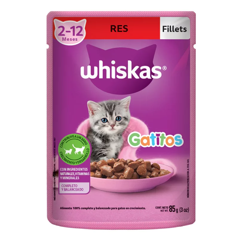 Whiskas Pouch Gatitos x 85 g Carne