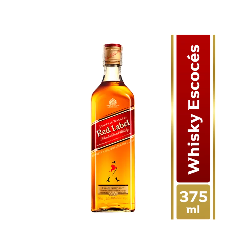 Whisky Johnnie Walker Sello Rojo 375 ml