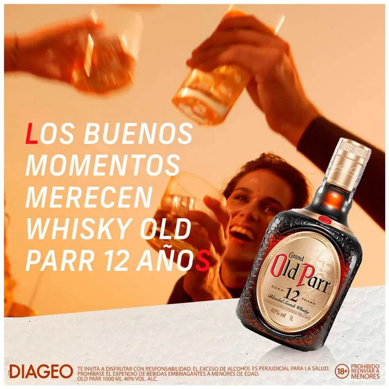 Whisky Old Parr x 1000 ml 12 Años