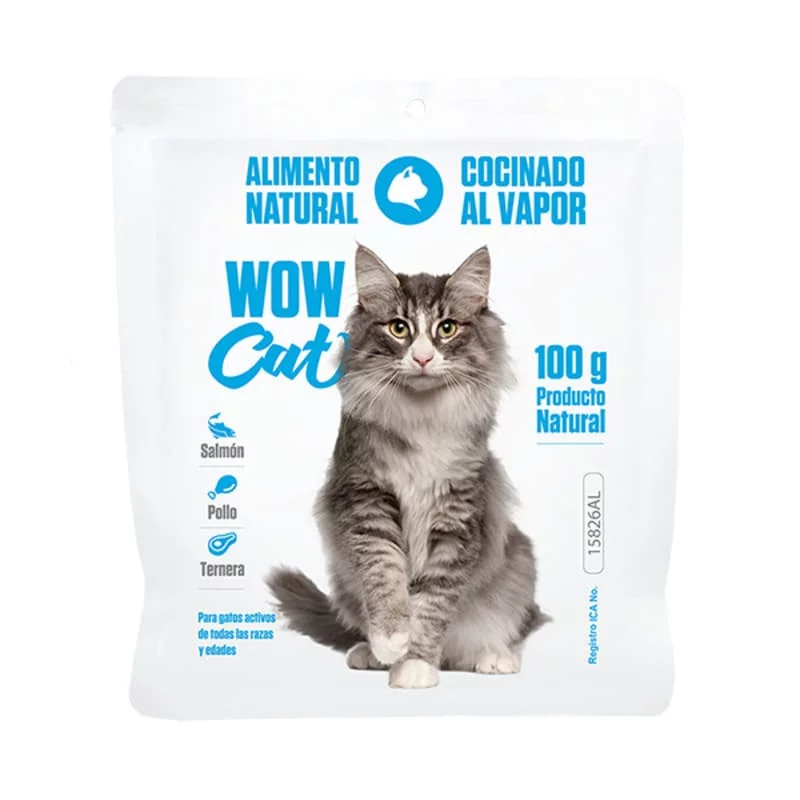 Wow Cat Alimento Cocinado Pollo x 100 g