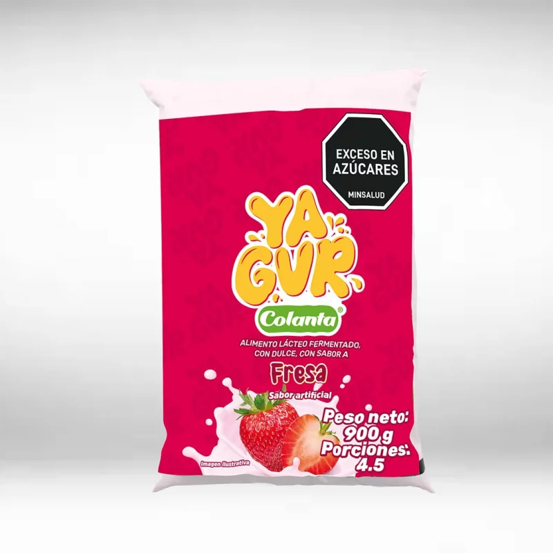 Yagur Colanta Bolsa Fresa x 900 g