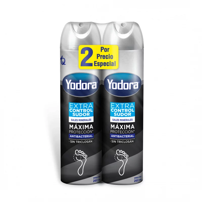 Yodora Spray Extra Control Sudor 2X 260 ml Precio Especial