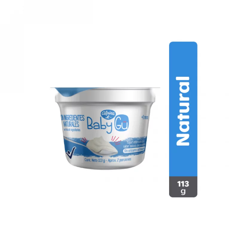 Yogurt Alpina Baby Gü Natural 113 g