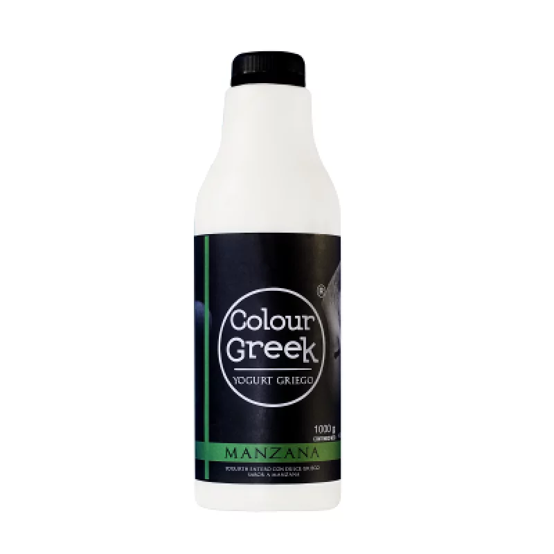 Yogurt Griego Colour Greek 1000 g Manzana