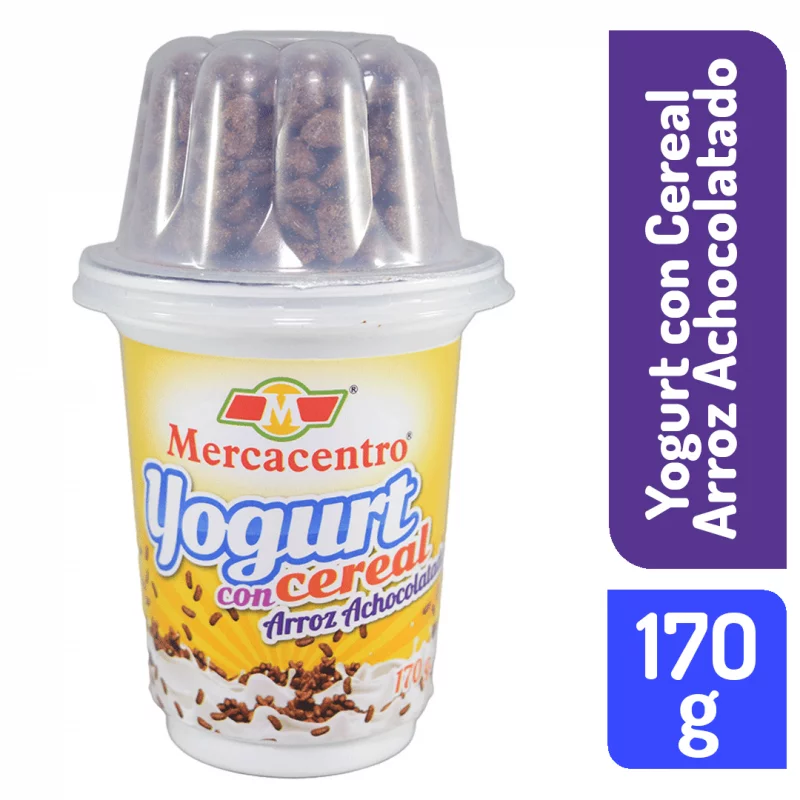 Yogurt Mercacentro Cereal Arroz Achocolatado 170 g