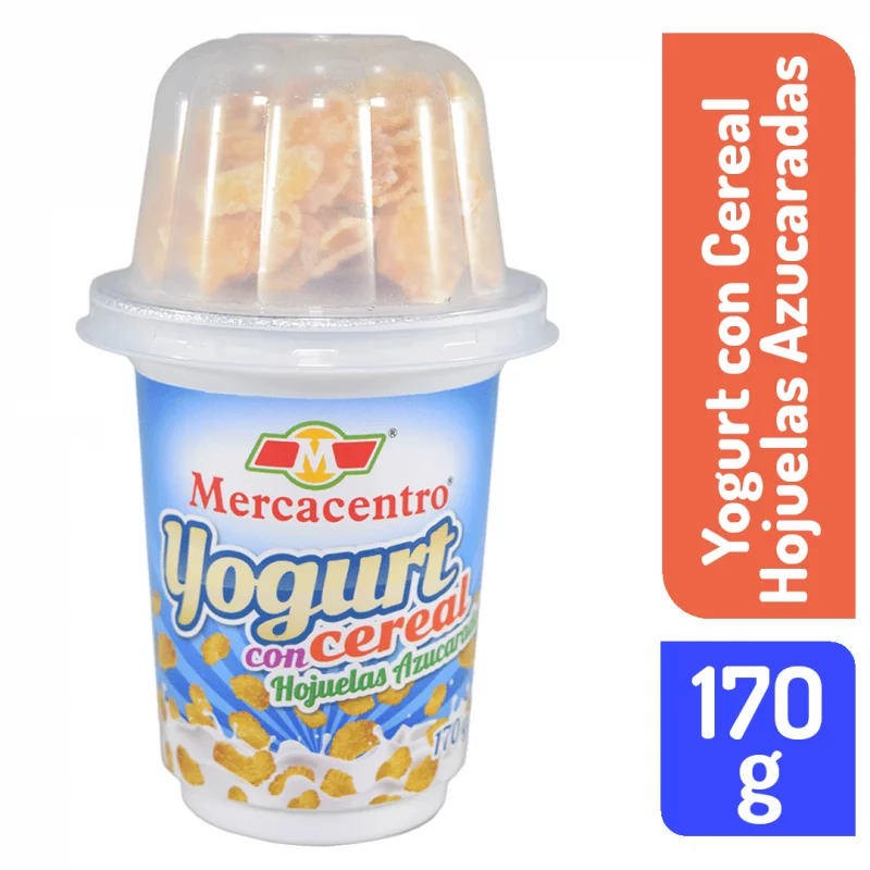 Yogurt Mercacentro Cereal Hojuelas Azucaradas 170 g