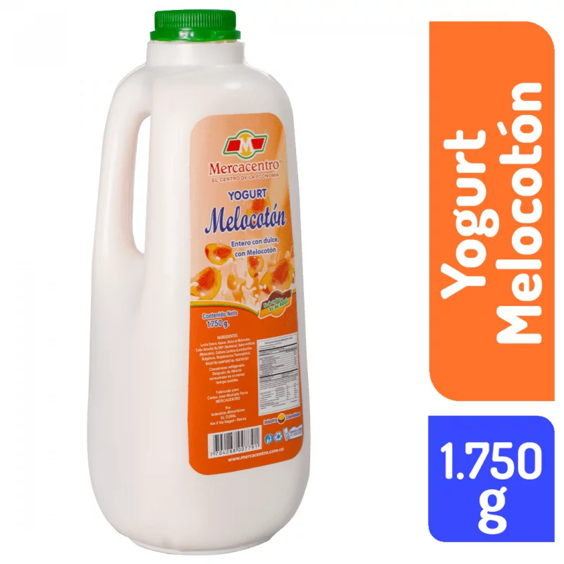 Yogurt Mercacentro Tarro Melocoton 1750 g