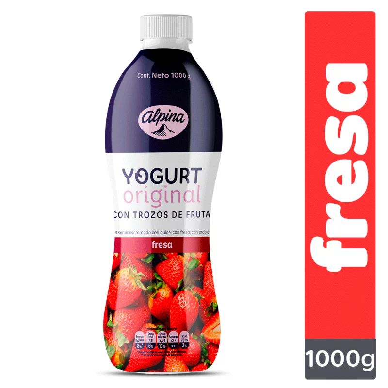 Yogurt Original Fresa Botella 1000 g