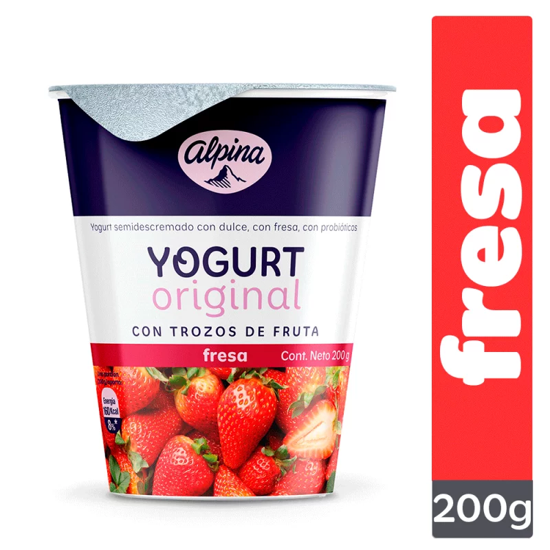 Yogurt Original Fresa Vaso 200 g
