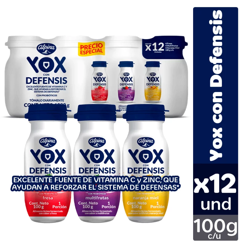 Yox Multisabor 100 g - Multiempaque X12 und