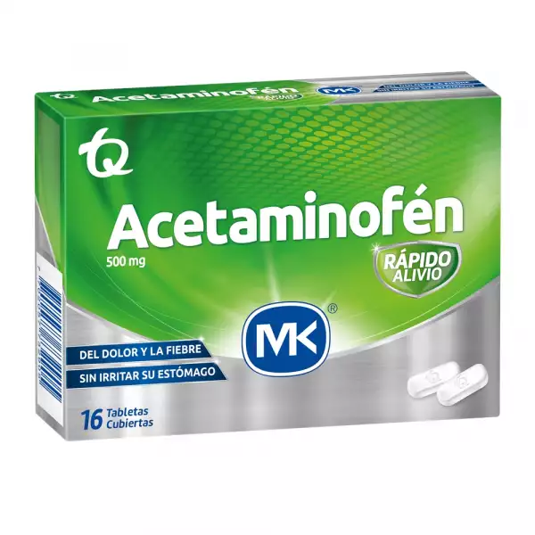 ACETAMINOFEN MK X16 TABLETAS