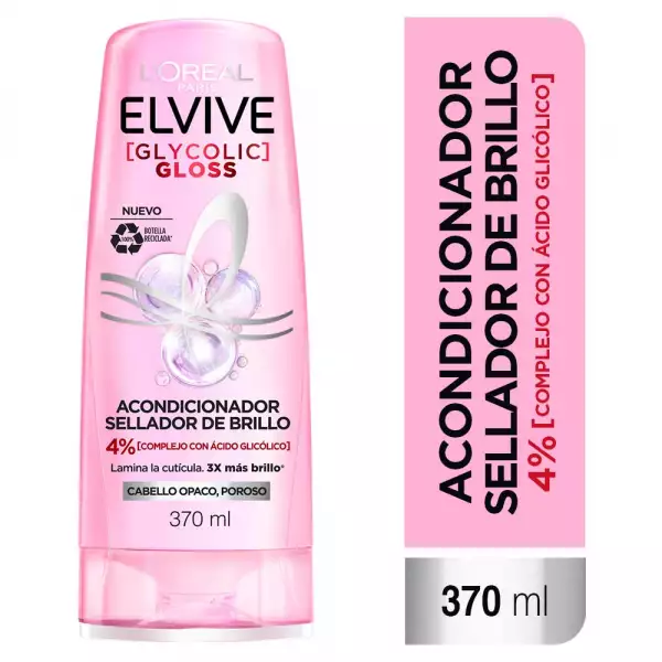 ACONDICIONADOR ELVIVE GLYCOLIC GLOSS X370ml
