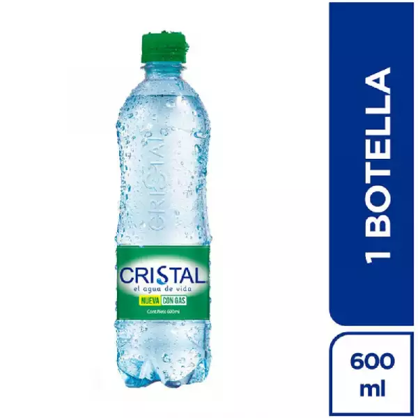 AGUA CRISTAL CON GAS X600ml