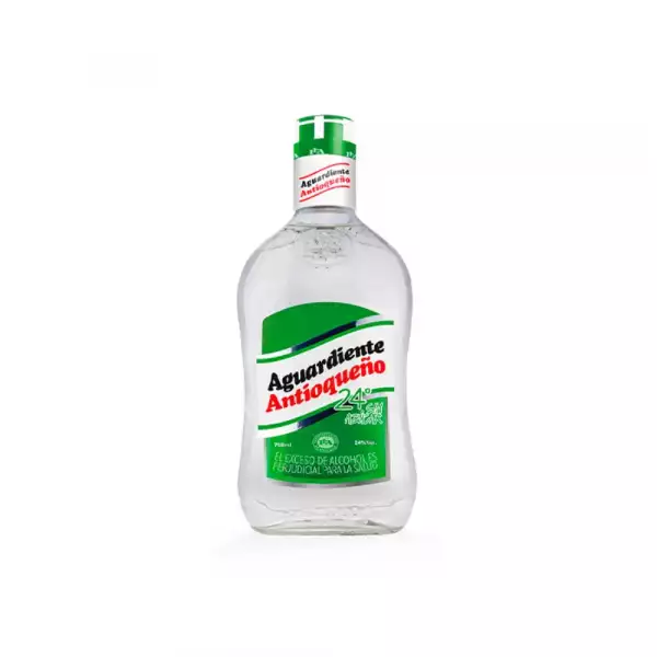 AGUARDIENTE ANTIOQUEÑO SIN AZÚCAR TAPA VERDE X750ml