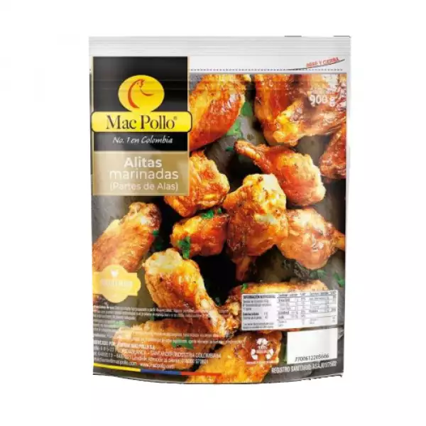 ALAS MARINADAS MAC POLLO X900g