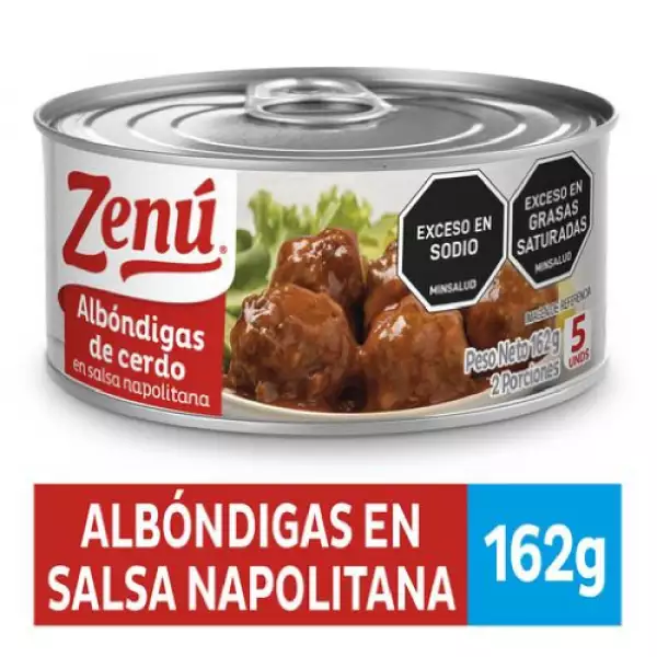 ALBONDIGA ZENÚ EN SALSA X162g