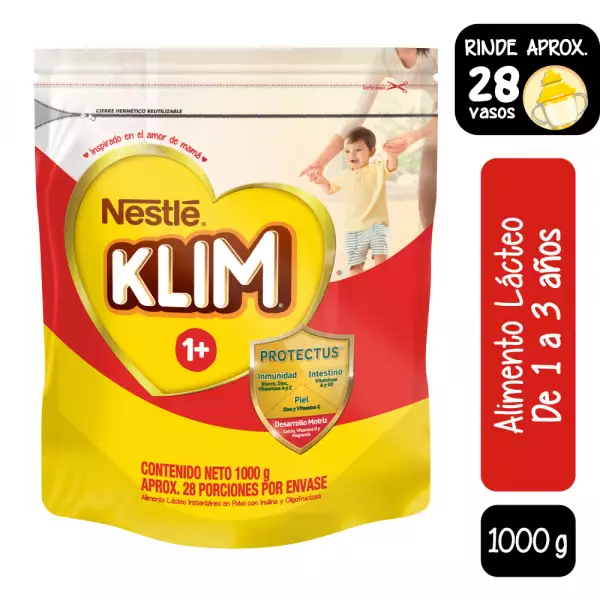 ALIMENTO LÁCTEO KLIM 1+ BOLSA X1000g