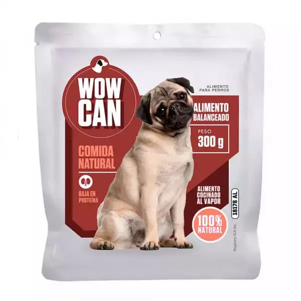 ALIMENTO PARA PERRO WOW CAN POUCH BAJA PROTEINA X300g