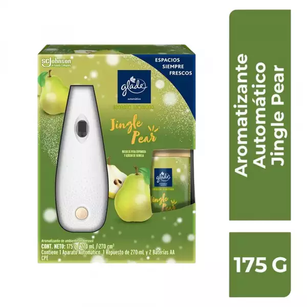 AMBIENTADOR GLADE AUTOMATICO JINGLE X270ML+ UNIDAD ELECTRICA