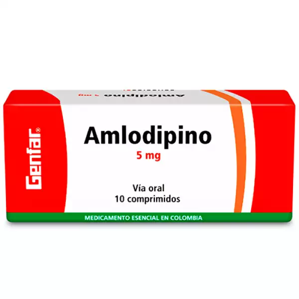 AMLODIPINO X5mg GENFAR X10 TABLETAS