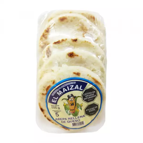 AREPA MAIZAL RELLENA X5U X500g