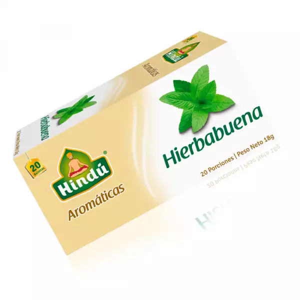 AROMATICA HINDÚ HIERBABUENA X20 SOBRES